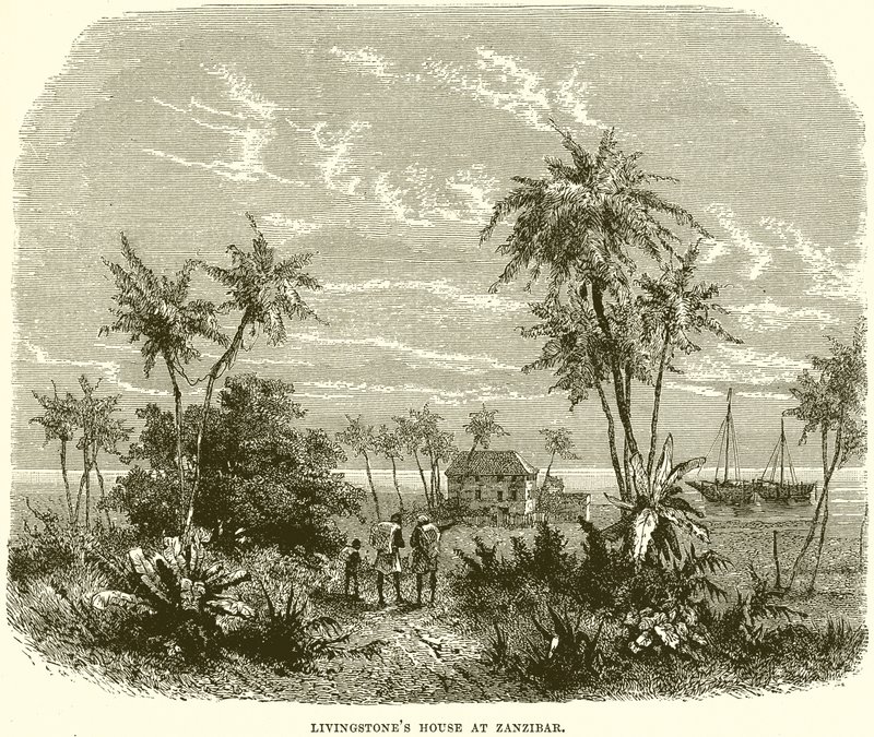Livingstones huis in Zanzibar door English School