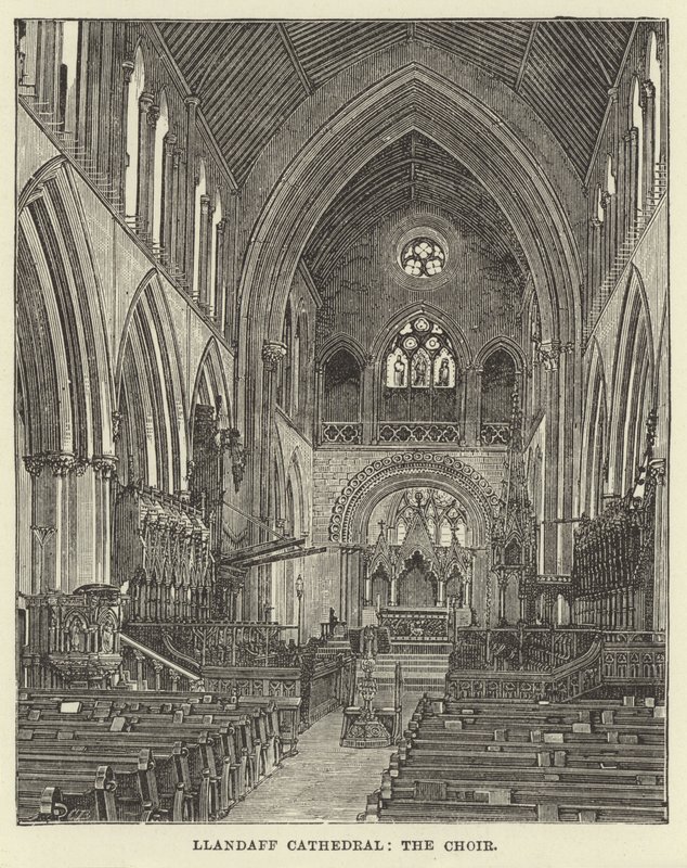 Llandaff-kathedraal, het koor door English School