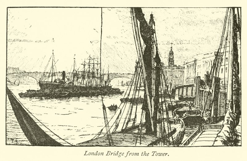 London Brug vanaf de Toren door English School