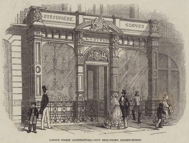 Londense Straatarchitectuur, Nieuwe Winkelpui, Regent-Street door English School