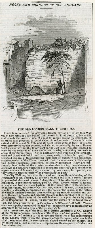 London Wall - Tower Hill door English School