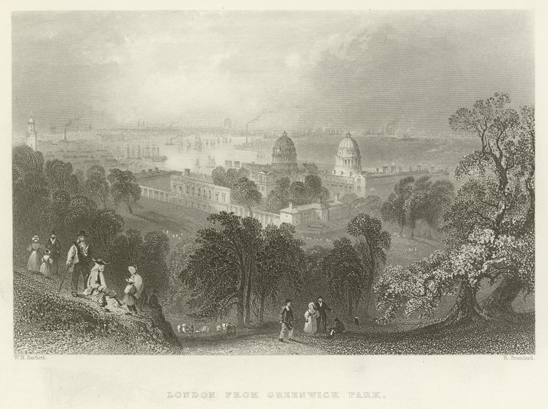 Londen vanuit Greenwich Park door English School