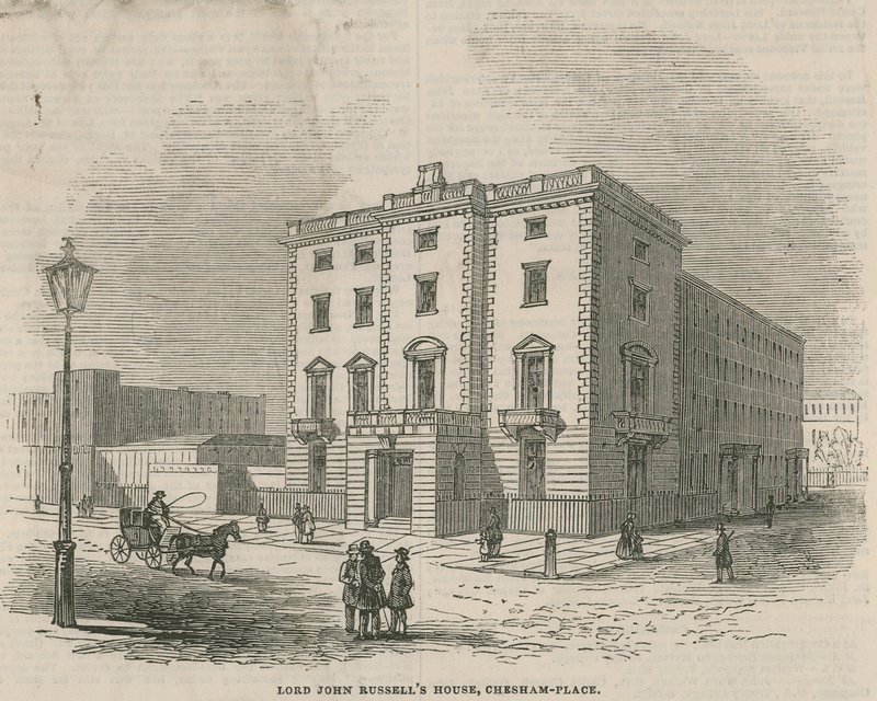 Het huis van Lord John Russell, Chesham Place, Belgrave Square door English School