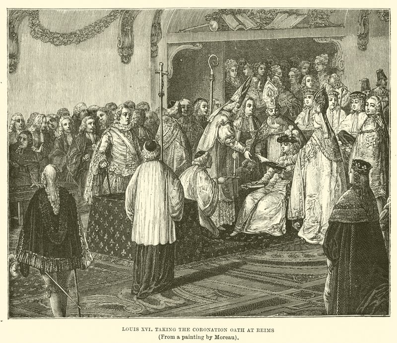 Lodewijk XVI Legt de Kroningseed af in Reims door English School