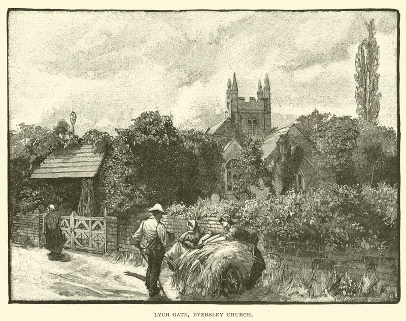 Lych-poort, Eversley Kerk door English School