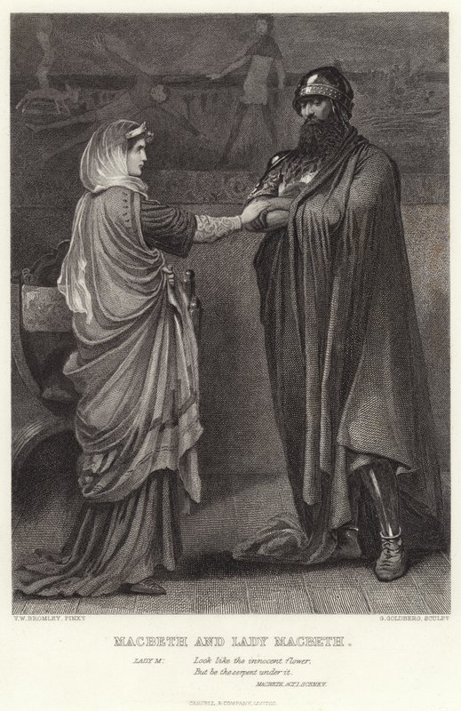 Macbeth en Lady Macbeth, Macbeth, Act I, Scene V door English School