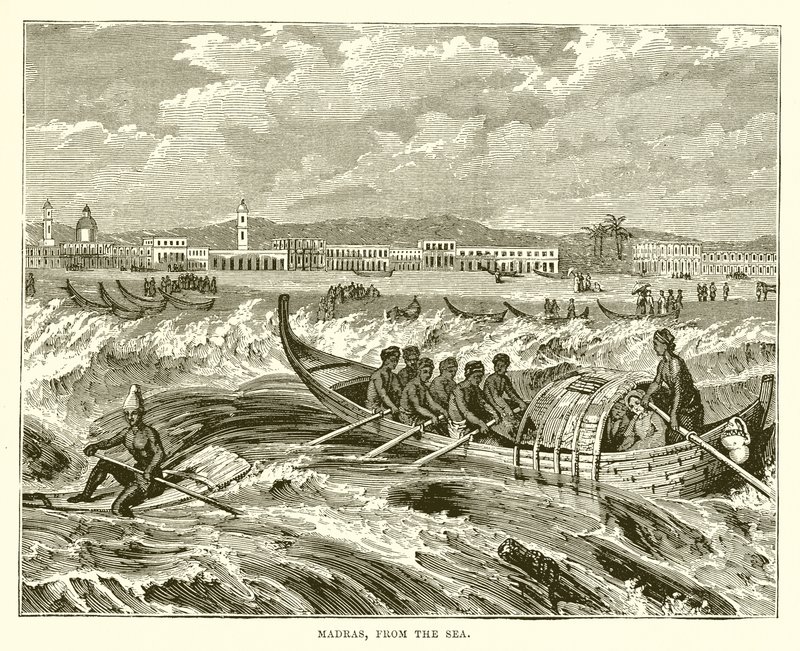 Madras, vanaf de zee door English School