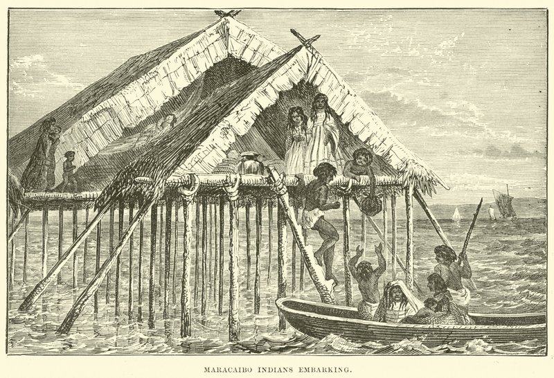 Maracaibo Indianen die inschepen door English School