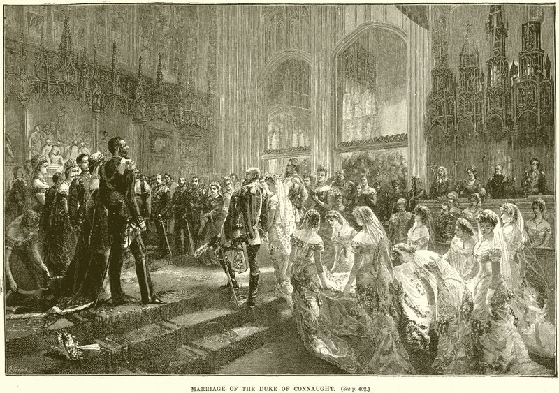 Huwelijk van de Hertog van Connaught door English School