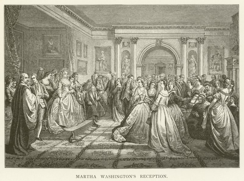 Ontvangst van Martha Washington door English School