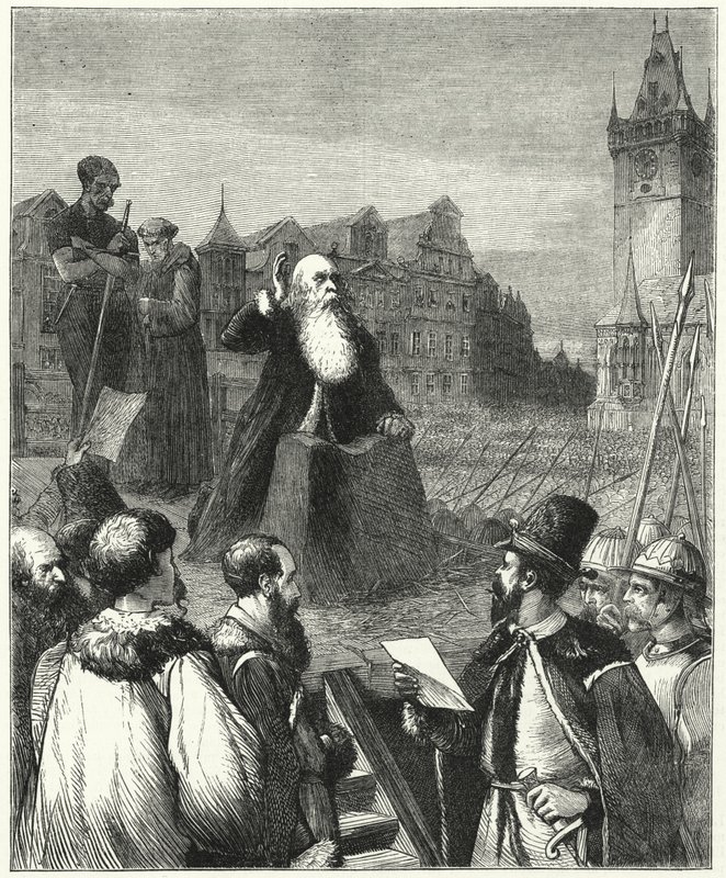 Martelaarschap van Baron Wenzel van Budowa, Praag, 1621 door English School
