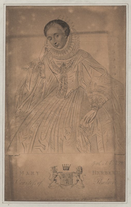 Mary Herbert, gravin van Pembroke door English School