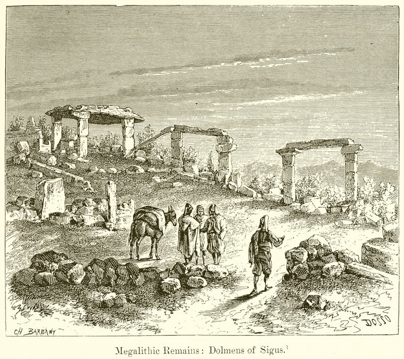 Megalithische overblijfselen: Dolmens van Sigus door English School