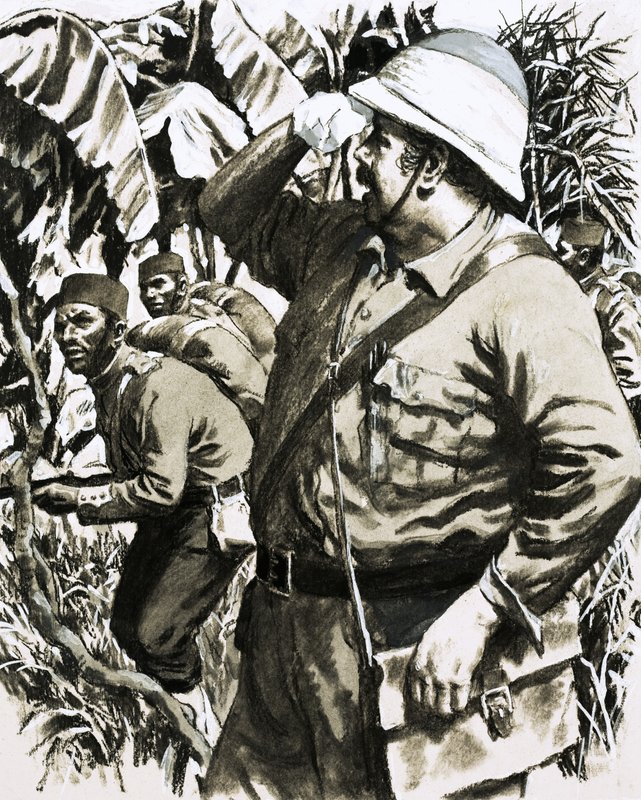 Melton Prior marcheert door de Birmese jungle met de 11e Bengal Native Infantry door English School