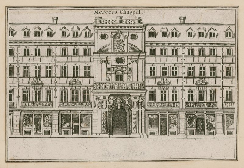 Mercers Chapel, Cheapside, Londen door English School