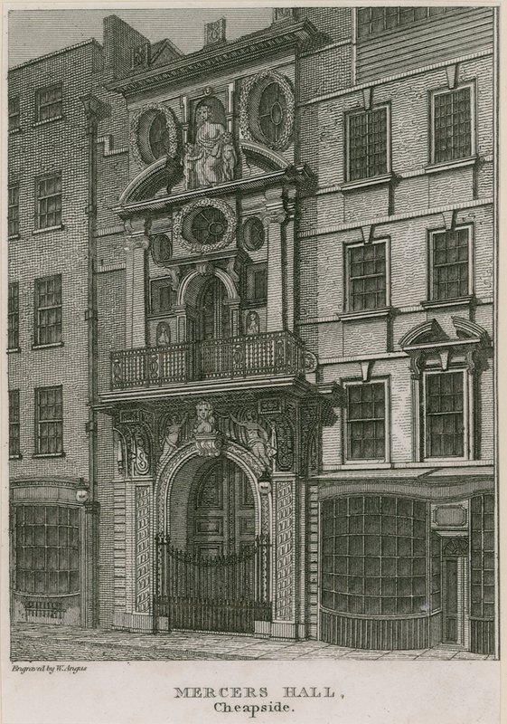 Mercers Hall, Cheapside, Londen door English School