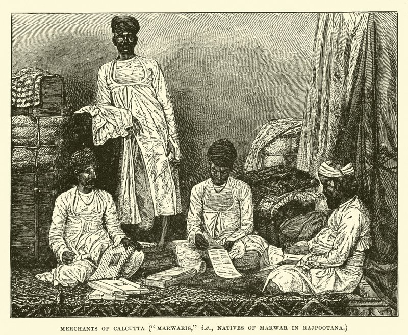 Kooplieden van Calcutta, Marwaris, d.w.z. inboorlingen van Marwar in Rajpootana door English School