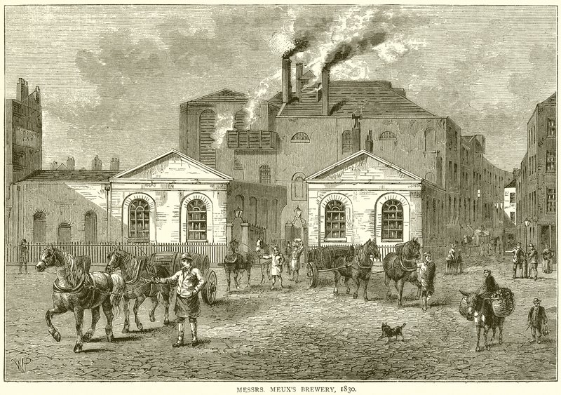 Brouwerij van Meux, 1830 door English School