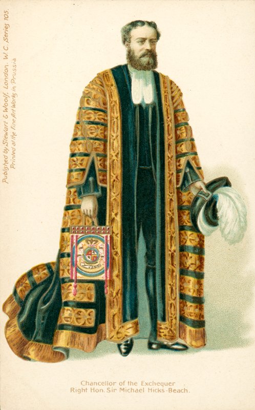 Michael Edward Hicks Beach, minister van Financiën door English School