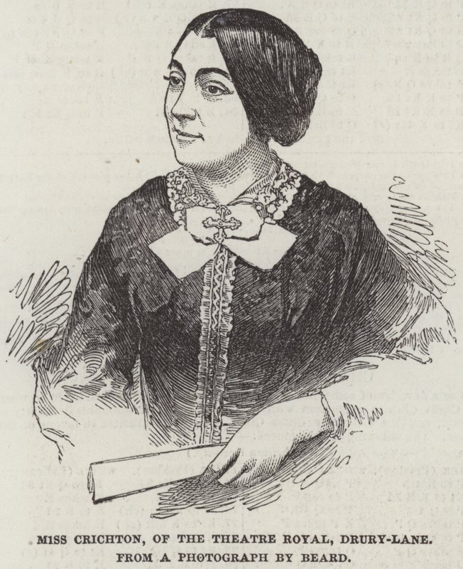 Miss Crichton van het Theatre Royal, Drury-Lane door English School