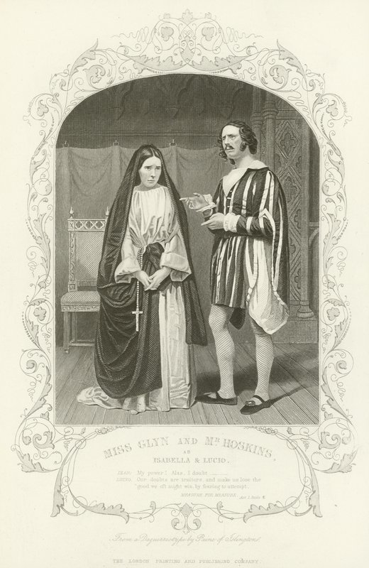 Mevrouw Glyn en Meneer Hoskins als Isabella en Lucio, Maat voor Maat door English School