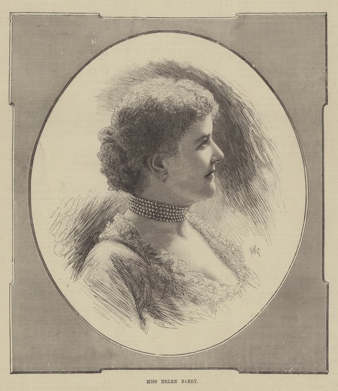 Miss Helen Barry door English School