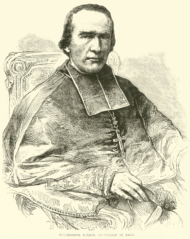 Monseigneur Darboy, aartsbisschop van Parijs, maart 1871 door English School