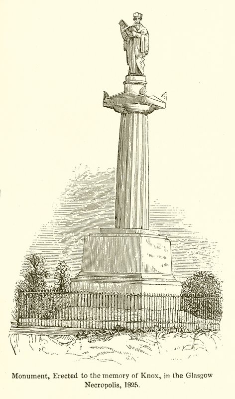 Monument, opgericht ter nagedachtenis aan Knox, in de Glasgow Necropolis, 1825 door English School