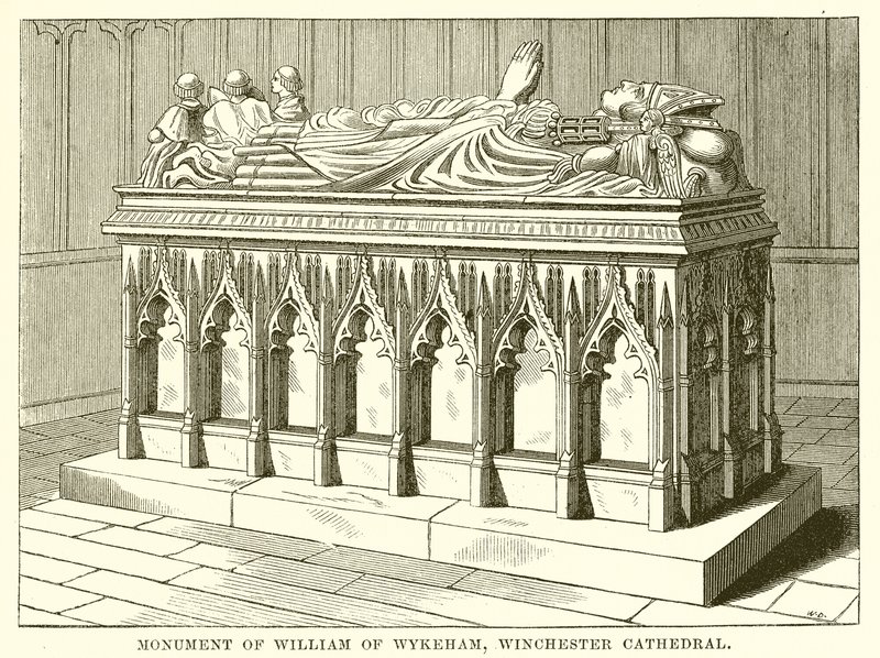 Monument van Willem van Wykeham, Winchester Kathedraal door English School