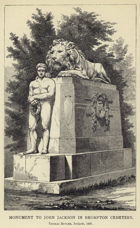 Monument voor John Jackson op Brompton Cemetery, Thomas Butler, Sculpsit, 1847 door English School