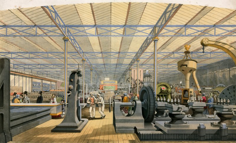 Bewegende Machines, Grote Tentoonstelling, 1851 door English School