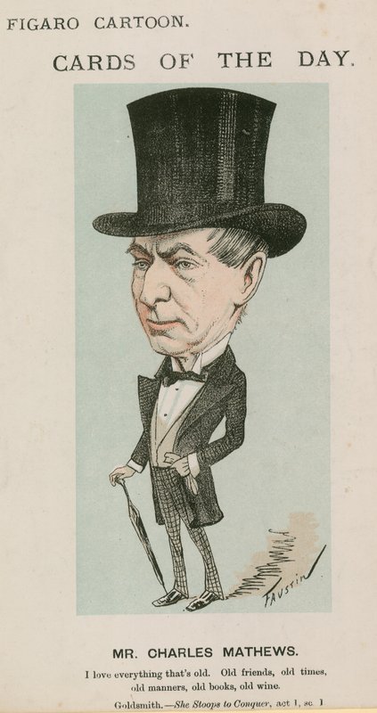Mr Charles Mathews, cartoon door English School