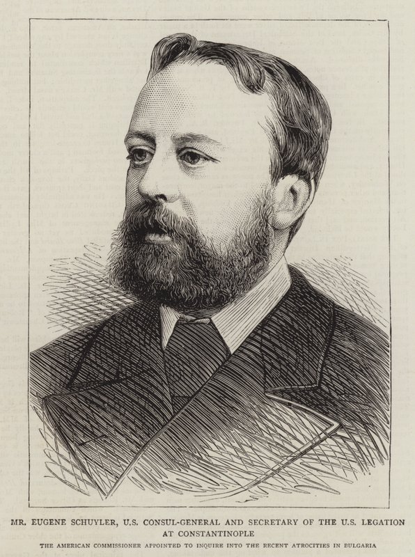 De heer Eugene Schuyler, Amerikaans consul-generaal en secretaris van de Amerikaanse legatie in Constantinopel door English School