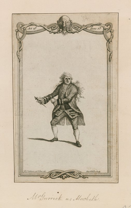 Mr Garrick als Macbeth door English School