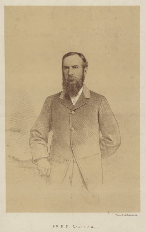 Mr H H Langham door English School