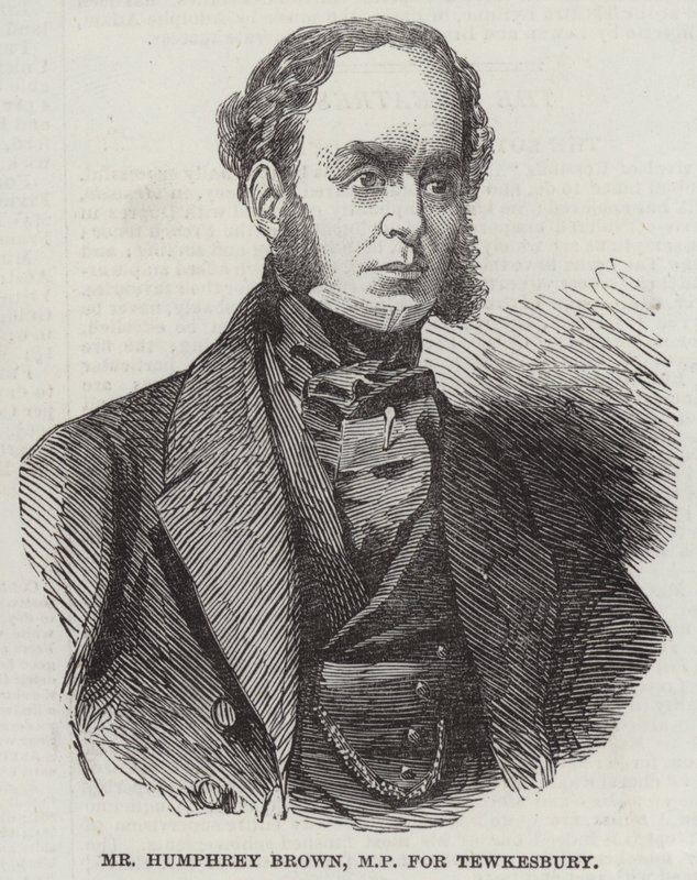 De heer Humphrey Brown, MP voor Tewkesbury door English School
