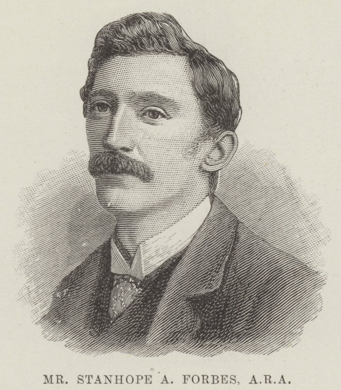 Mr Stanhope A Forbes, ARA (gravure) door English School