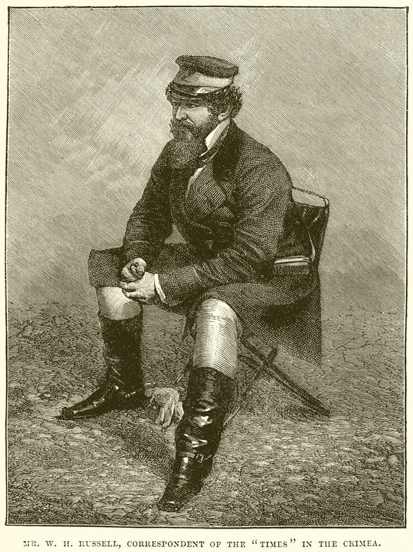 Mr. W. H. Russell, Correspondent van de Times in de Krim door English School