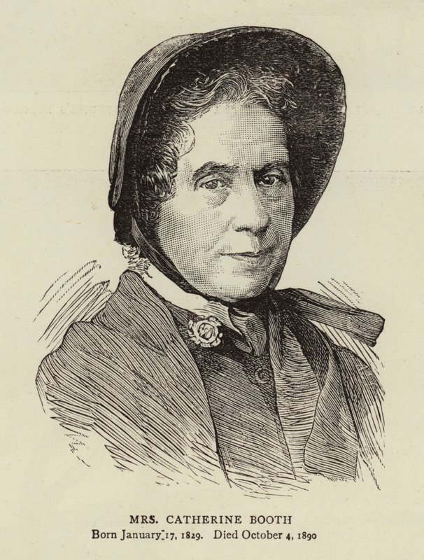 Mevrouw Catherine Booth (gravure) door English School