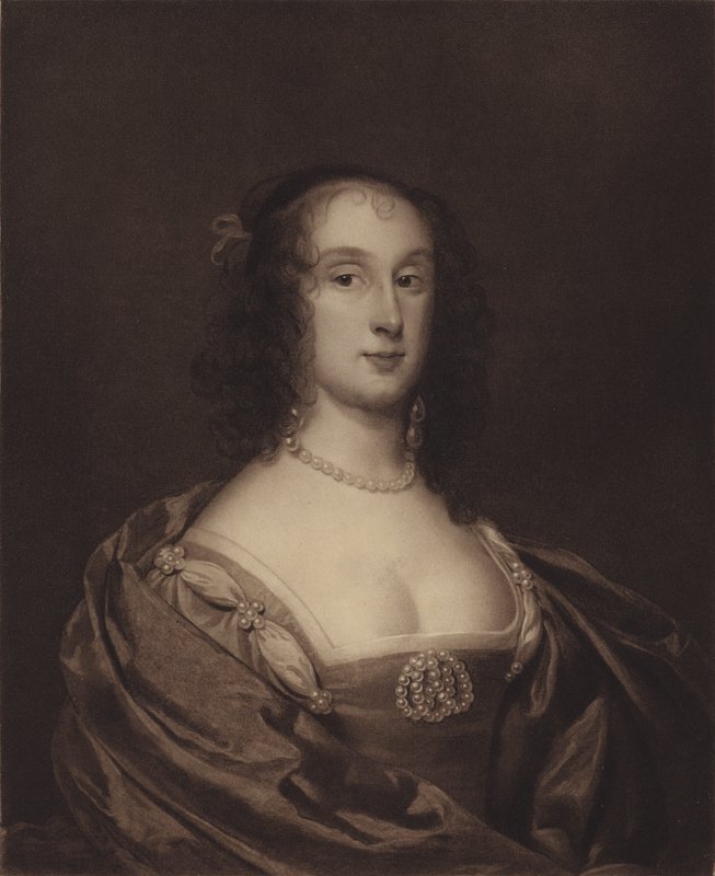 Mevrouw Fleetwood, voorheen Mevrouw Ireton (Bridget Cromwell), oudste dochter van Oliver Cromwell door English School