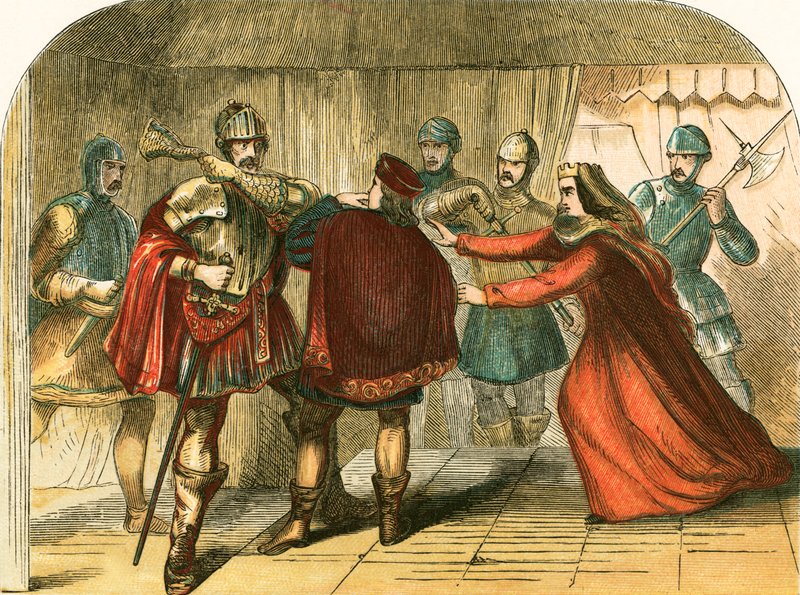 Moord op de prins van Wales door Edward IV en zijn broers door English School
