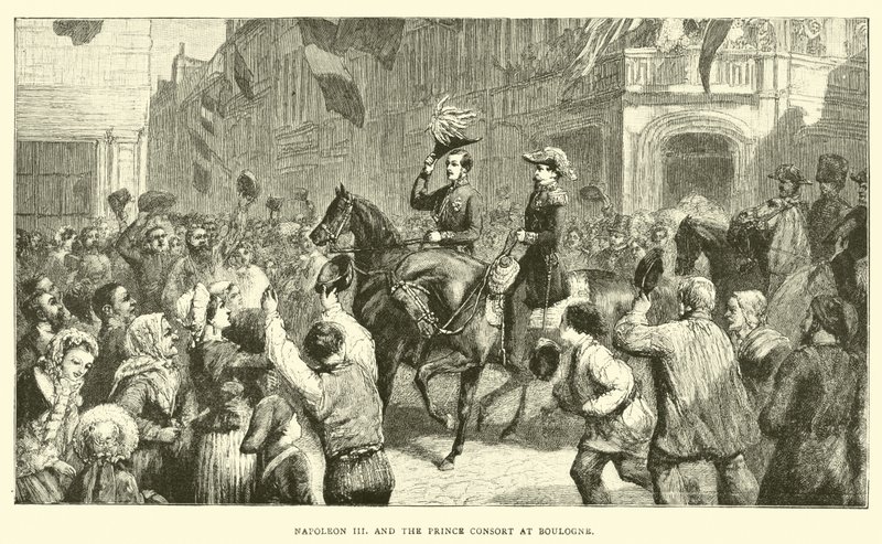 Napoleon III en de Prins-Gemaal in Boulogne door English School
