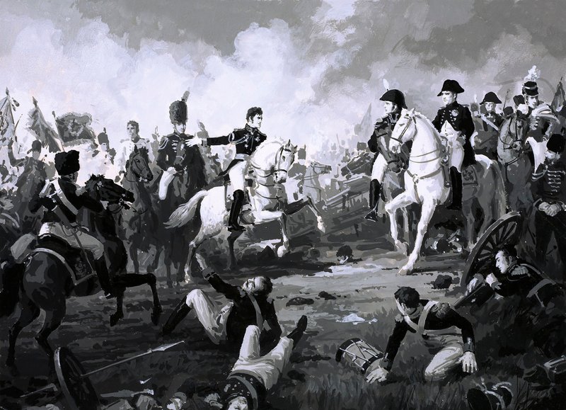 Napoleon triomfeert in de Slag bij Austerlitz door English School