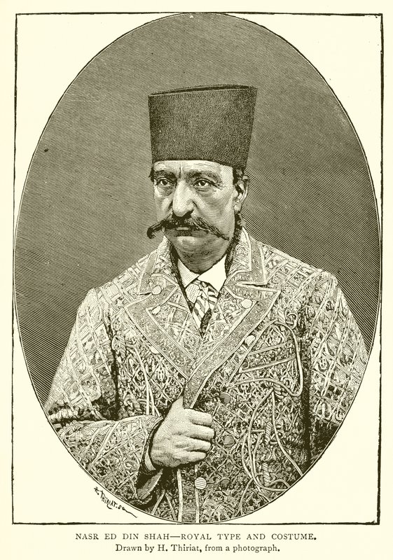 Nasr ed din Shah--Koninklijk Type en Kostuum door English School