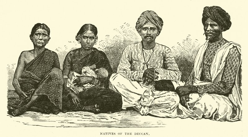 Inboorlingen van de Deccan door English School