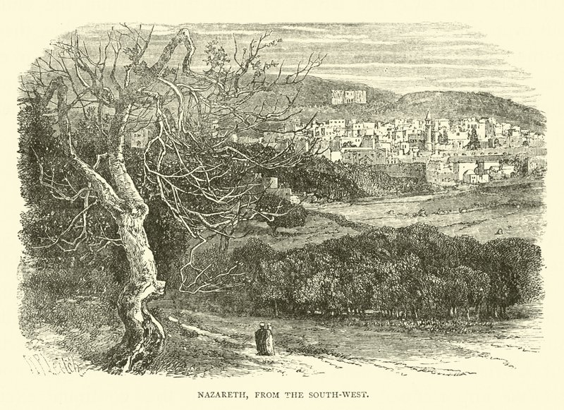 Nazareth, vanuit het zuidwesten door English School