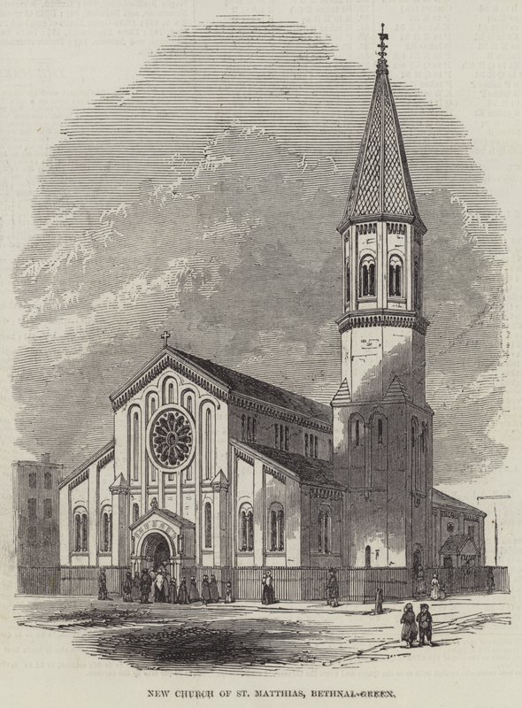 Nieuwe Kerk van St Matthias, Bethnal-Green door English School