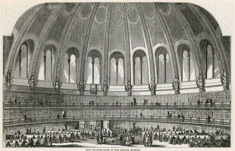 Nieuwe Leeszaal in het British Museum door English School