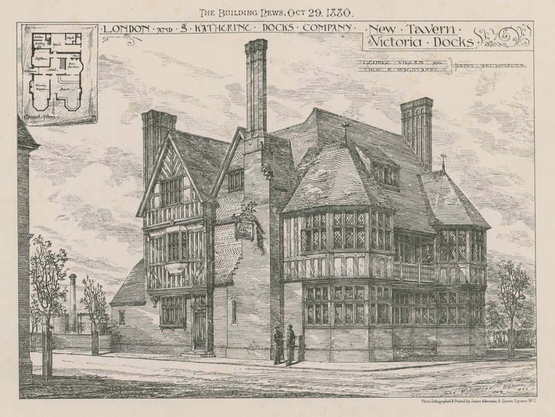 New Tavern, Victoria Docks door English School