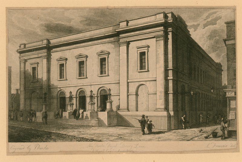 Nieuw Theatre Royal, Drury Lane, Londen; B Wyatt, Architect door English School